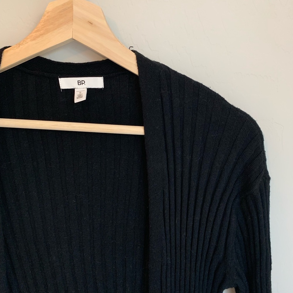 Long black cardigan
